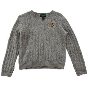 Lauren Ralph Lauren Gray Cable Knit Sweater